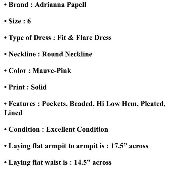 Adrianna Papell fit and flare gown size 6. - Picture 9 of 9